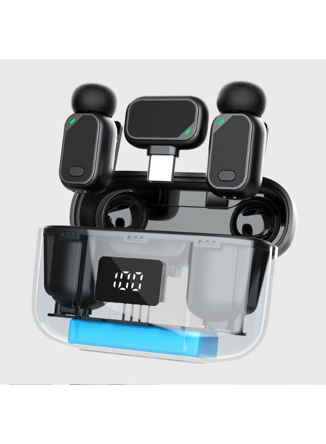 mini6 Mini Wireless Microphone Bluetooth Clip-on Lapel Mic Noise Cancelling Portable Recording Mic for TikTok YouTube Vlog microphone for vlogging  microphone bluetooth - Image 2